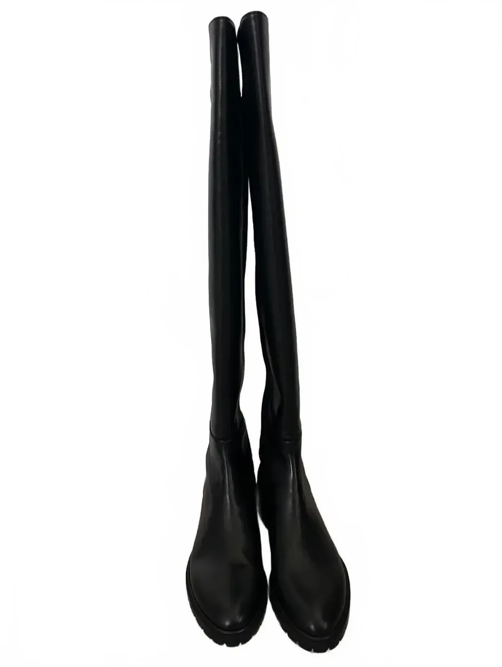 Stuart Weitzman City Over-the-Knee OTK Boots Nappa Leather/Black Size 7/37.5 EU